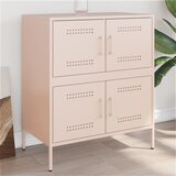 vidaXL Komoda ružičasti 68 x 39 x 79 cm čelična Cijene