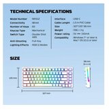 Fantech tastatura mehanička gaming MK612 atom x83 ame bela (rosie switch) | Eponuda.com