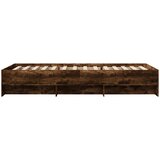  Okvir kreveta bez madraca dimljena boja hrasta 90x200 cm drveni | shoptok.hr