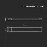  LED svetlo za ispod ormarića LED/40W/230V 3000K 116 cm | Eponuda.com