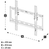Hama nosac zida za televizor (75") do 35kg nagib. | shoptok.hr