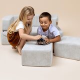 MeowBaby Turkizno črtasto penasto igrišče 100x35x40 cm Montessori - | Shoptok.si