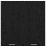 vidaXL Viseča omarica s polico Riga Črna Orehovina 80 x 31 x 80 cm | Shoptok.si