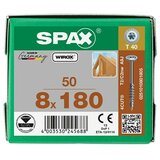 SPAX Vijak s krožnikasto glavo HI.FORCE (Ø x Do: 8 x 180 mm, Površina WIROX, T-Star plus, 50 kos) | Shoptok.si