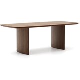 Kave Home Rjava jedilna miza v orehovem dekorju 100x240 cm Litto – | Shoptok.si