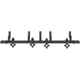 vidaXL Komplet opreme za drsna vrata 152,5 cm jeklo črne barve | Shoptok.si