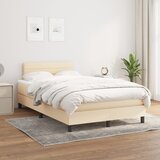 The Living Store Box spring postelja z vzmetnico krem 120x200 cm blago - Box Spring Postelja, (21512618) Cene