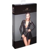 Noir mini obleka z dolgimi rokavi (črna) | Shoptok.si