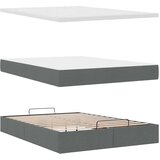 vidaXL otomanski krevet s madracem tamnosivi 140x190cm od tkanine | shoptok.hr