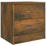 The Living Store Nočna omarica dimljeni hrast 40x30x40 cm konstruiran les - Nočna Omarica, (21420930) | Shoptok.si