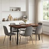  120 x 90 x 75 cm Čvrsto drvo akacije Tamno smeđa i crna - tamno smeđa i crna 120 x 90 x 75 cm Živi rub | shoptok.hr