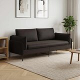 SOFA za 3 osobe Crna 222 x 81 x 89 cm Baršun Cijene