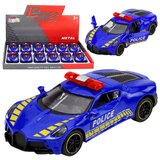  Sportski automobil Policijski automobil s motornim pogonom Metalno plava boja 1:43 Slike