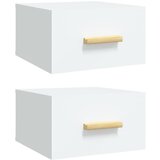 Furnova Stenska nočna omarica 2 kosa bela 35x35x20 cm, (21926835) | Shoptok.si