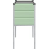  Sadilica Pastelno zelena 100 x 45 x 90 cm Cinkani čelik | shoptok.hr