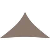 vidaXL Senčno jadro oksford blago trikotno 6x6x6 m taupe | Shoptok.si