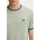 Fred Perry Majice s kratkimi rokavi Fp Twin Tipped T-Shirt Zelena | Shoptok.si