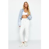 Trendyol Ecru Cargo Pocket Loose Jogger Thick Knitted Sweatpants | Shoptok.si
