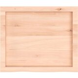 vidaXL Zidna polica 60 x 50 x (2-6) cm neobrađena masivna hrastovina | shoptok.hr
