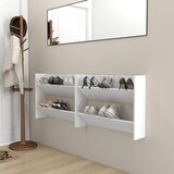 vidaXL Zidni ormarići za cipele 2 kom bijeli 80 x 18 x 60 cm iverica Cijene