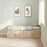 vidaXL Postelja za shranjevanje Sonoma hrast 100x200 cm Cene
