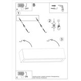  Stenska svetilka VEGA 50 beton, (21347380) | Shoptok.si