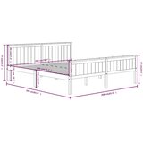  Okvir za krevet od masivne borovine sivi 200 x 200 cm | shoptok.hr