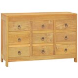 vidaXL Predalnik 80x30x55 cm trdna tikovina Cene