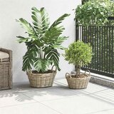  Košara za saksije GENDT 2 kom. Prirodna siva Kubu Ratan | shoptok.hr