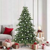 vidaXL Umjetno božićno drvce s nogom with LEDs s stalakom 180cm PVC | shoptok.hr