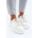 Boto Women's White Faux Leather Sneakers Avanalis | Shoptok.si