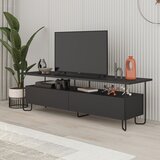 Marckeric Črna TV omarica 150x45 cm Dilly – | Shoptok.si