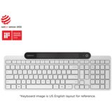 Lenovo 800 Self-Charging Bluetooth Keyboard White US GREEK 103P Self-Charging by Ambient Light Bluetooth 5.1 USB-C | Eponuda.com