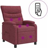  Krevetna stolica za masažu Vinska crvena Tkanina | shoptok.hr