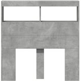 Ormarić za uzglavlje LED svjetlima boja betona 100x17x102 cm | Eponuda.ba