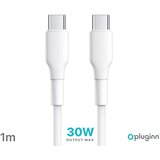 data kabl pluginn pi-pd 30W type c na type c beli 1m