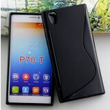  Gumijasti / gel etui S-Line za Lenovo P70 - črni Cene