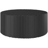  Čajni stolić crni 68 x 68 x 30 cm od poliratana | shoptok.hr