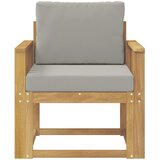  2 Komad Set vanjskih sofa Poliester Bijela i svijetlosiva | shoptok.hr