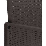  Vrtna garnitura - 7-dijelni vrtni blagovaonski set s jastučićima Smeđi Poli ratan | shoptok.hr