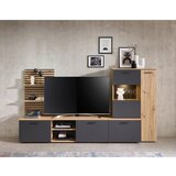 MID.YOU Dnevni Regal Heathrow, Hrast, Antracit | Shoptok.si