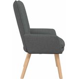  Fotelja Tamno siva 63 x 67 x 94 cm Tkanina i šperploča | shoptok.hr