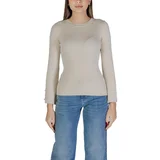 Only ONLNATASHA LS O-NECK PEARL CC KNT 15339507 Bijela