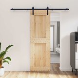 Klizna vrata 70 x 210 cm Čvrsta borovina (neobrađena) Cijene