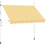 Tenda na ručno uvlačenje 300 cm narančasto-bijela prugasta | shoptok.hr