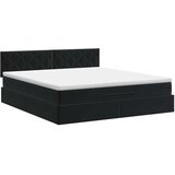 Podesivi krevet s madracem Crna 180 x 200 cm Baršun - Crna 180 x 200 cm Dizajn s rombovima | shoptok.hr