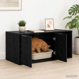 Namještaj za kavez za mačke Crni hrast 100 x 49 x 45 cm | shoptok.hr
