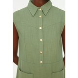 Trendyol Mint Buttoned Dress | Shoptok.si