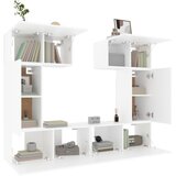  6-dijelni set TV ormarića bijeli od konstruiranog drva | shoptok.hr