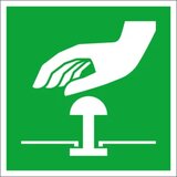 Signal rute za izbjegavanje folija Gumb za zaustavljanje u nuždi SafetyMarking 38.A2097 (Š x V) 100 mm x 100 mm ISO 7 | Eponuda.ba
